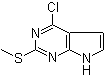structure of CAS# 57564-94-0, 4-氯-2-甲硫基-7H-吡咯并[2,3-d]嘧啶
