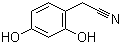 (2,4-Dihydroxyphenyl)acetonitrile molecular structure (CAS 57576-34-8)