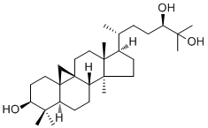 (24R)-Cycloartane-3beta,24,25-triol molecular structure (CAS 57586-98-8)