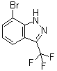 structure of CAS# 57631-12-6, 3-(Trifluoromethyl)-7-bromoindazole