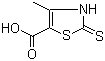 CAS # 57658-34-1, 2,3-Dihydro-4-methyl-2-thioxo-5-thiazolecarboxylic acid