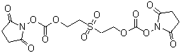 structure of CAS# 57683-72-4, 二[2-(琥珀酰亚胺基氧羰基氧基)乙基]砜