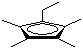 structure of CAS# 57693-77-3, 乙基四甲基环戊二烯