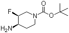 structure of CAS# 577691-56-6, 顺式-4-氨基-3-氟哌啶-1-甲酸叔丁酯