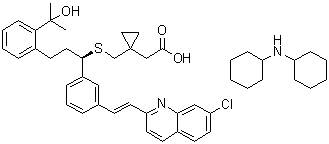 structure of CAS# 577953-88-9, Montelukast dicyclohexylamine salt