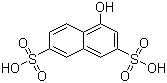 CAS # 578-85-8, 1-Naphthol-3,6-disulfonic acid, 4-Hydroxynaphthalene-2,7-disulphonic acid