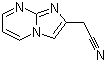 structure of CAS# 57892-72-5, Imidazo[1,2-a]pyrimidine-2-acetonitrile