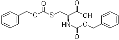 structure of CAS# 57912-35-3, N,S-Bis(benzyloxycarbonyl)-L-cysteine