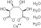 structure of CAS# 5793-89-5, Calcium D-saccharate tetrahydrate