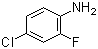 structure of CAS# 57946-56-2, 4-氯-2-氟苯胺