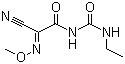 CAS # 57966-95-7, Cymoxanil, 1-(2-Cyano-2-methoxyiminoacetyl)-3-ethylurea, 2-Cyano-N-[(ethylamino)carbonyl]-2-(methoxyimino)acetamide