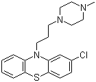 CAS # 58-38-8, Prochlorperazine, 2-Chloro-10-[3-(4-methylpiperazin-1-yl)propyl]phenothiazine