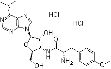 CAS 登录号：58-58-2, 嘌呤霉素二盐酸盐