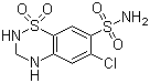 structure of CAS# 58-93-5, Hydrochlorothiazide
