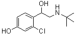 CAS # 58020-43-2, 4-Hydroxytulobuterol, HOKU 81, 2-Chloro-alpha-[[(1,1-dimethylethyl)amino]methyl]-4-hydroxybenzenemethanol