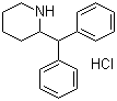 2-Diphenylmethylpiperidine hydrochloride molecular structure (CAS 5807-81-8)