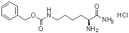 structure of CAS# 58117-53-6, N6-苄氧羰基-L-赖氨酰胺单盐酸盐