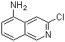 CAS # 58142-49-7, 5-Amino-3-chloroisoquinoline, 3-Chloro-5-isoquinolinamine