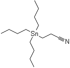 CAS # 5827-70-3, 3-(Tributylstannyl)propionitrile, (2-Cyanoethyl)tributylstannane, (2-Cyanoethyl)tributyltin