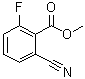 structure of CAS# 58332-01-7, 2-氰基-6-氟苯甲酸甲酯