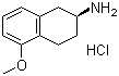 structure of CAS# 58349-17-0, (S)-2-Amino-5-methoxytetralin hydrochloride