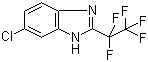 structure of CAS# 58457-67-3, 6-Chloro-2-(perfluoroethyl)benzimidazole