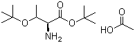 structure of CAS# 5854-77-3, O-tert-Butyl-L-threonine tert-butyl ester acetate salt