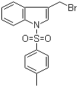 CAS 登录号：58550-81-5, 3-(溴甲基)-1-[(4-甲基苯基)磺酰基]-1H-吲哚