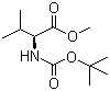 structure of CAS# 58561-04-9, N-叔丁氧羰基-L-缬氨酸甲酯