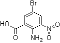 structure of CAS# 58580-07-7, 2-氨基-5-溴-3-硝基苯甲酸