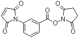 structure of CAS# 58626-38-3, 3-马来酰亚胺基苯甲酸琥珀酰亚胺酯