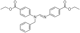 structure of CAS# 586400-06-8, N,N'-Bis(4-ethoxycarbonylphenyl)-N-benzylformamidine