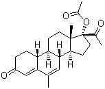 structure of CAS# 58652-20-3, Nomegestrol 17-acetate