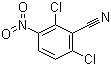 structure of CAS# 5866-98-8, 2,6-二氯-3-硝基苯甲腈