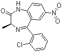 structure of CAS# 58662-84-3, Meclonazepam