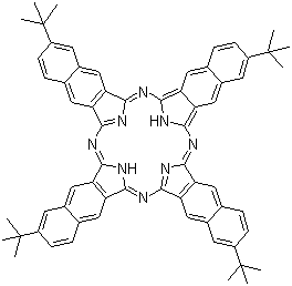 structure of CAS# 58687-99-3, 2,11,20,29-四叔丁基-2,3-萘酞菁