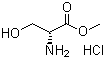 structure of CAS# 5874-57-7, D-丝氨酸甲酯盐酸盐