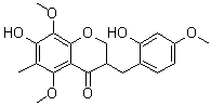 structure of CAS# 588706-67-6, 7,2'-二羟基-5,8,4'-三甲氧基-6-甲基高异黄烷酮