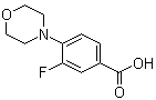 CAS 登录号：588708-72-9, 3-氟-4-(4-吗啉基)苯甲酸