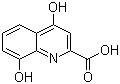 structure of CAS# 59-00-7, 4,8-二羟基喹啉-2-甲酸