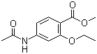 CAS 登录号：59-06-3, 乙氧酰胺苯甲酯, 4-乙酰胺基-2-乙氧基苯甲酸甲酯