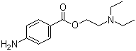 CAS # 59-46-1, Procaine, 2-(Diethylamino)ethyl 4-aminobenzoate, 4-Aminobenzoic acid 2-diethylaminoethyl ester