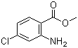 structure of CAS# 5900-58-3, Methyl 2-amino-4-chlorobenzoate