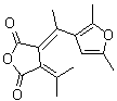 CAS # 59000-86-1, (E)-alpha-2,5-Dimethyl-3-furylethylidene(isopropylidene)succinic anhydride, Aberchrome 540, FG 540