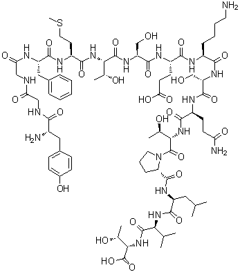 structure of CAS# 59004-96-5, alpha-Endorphin (sheep)