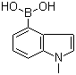 structure of CAS# 590417-56-4, 1-甲基-1H-吲哚-4-硼酸