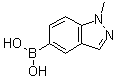 structure of CAS# 590418-08-9, 1-Methylindazol-5-ylboronic acid