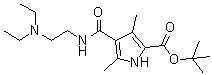 structure of CAS# 590424-04-7, 4-[[[2-(二乙基氨基)乙基]氨基]羰基]-3,5-二甲基-1H-吡咯-2-羧酸叔丁酯