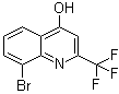 structure of CAS# 59108-43-9, 8-溴-2-(三氟甲基)喹啉-4-醇
