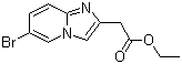 structure of CAS# 59128-04-0, 6-Bromoimidazo[1,2-a]pyridine-2-acetic acid ethyl ester